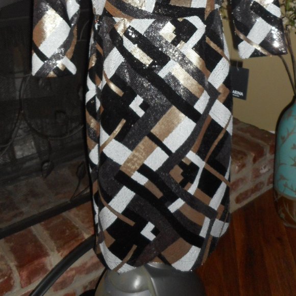 NWT Marina full sequins dress, 4 - Picture 4 of 8